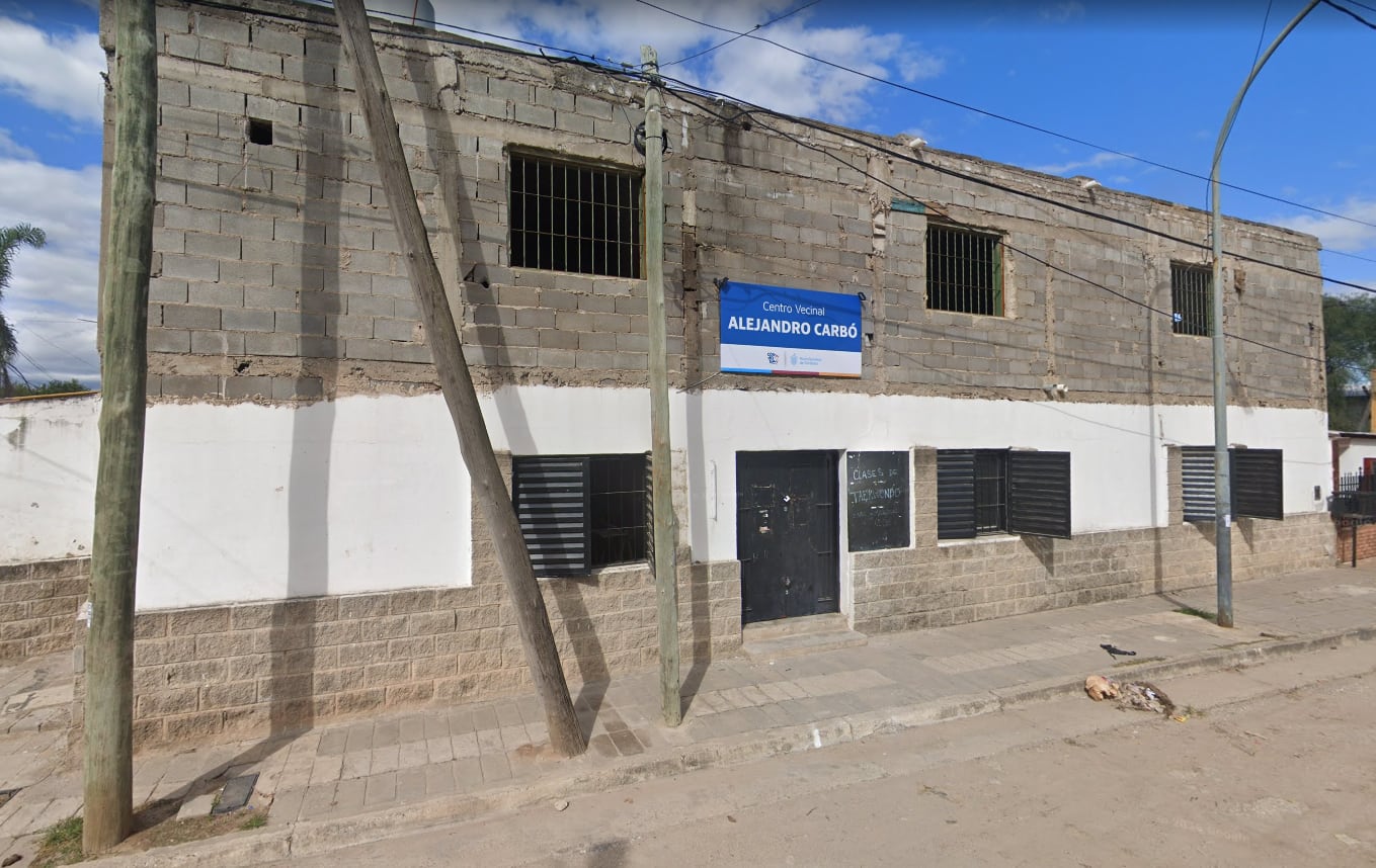El edificio en donde funciona el merendero del barrio Alejandro Carbó