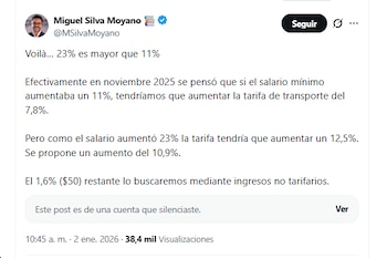 El secretario Miguel Silva Moyano