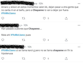 Reacciones en Twitter a imitador