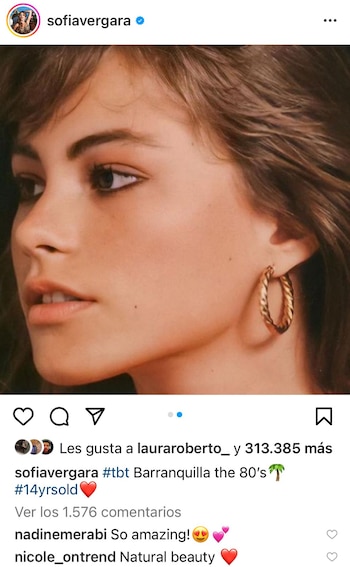 Sofía Vergara recuerda cuando tenía