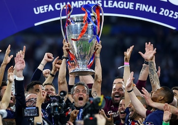 El entrenador del Paris Saint-Germain,