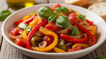 Peperonata: una receta italiana muy sencilla llena de color y sabor