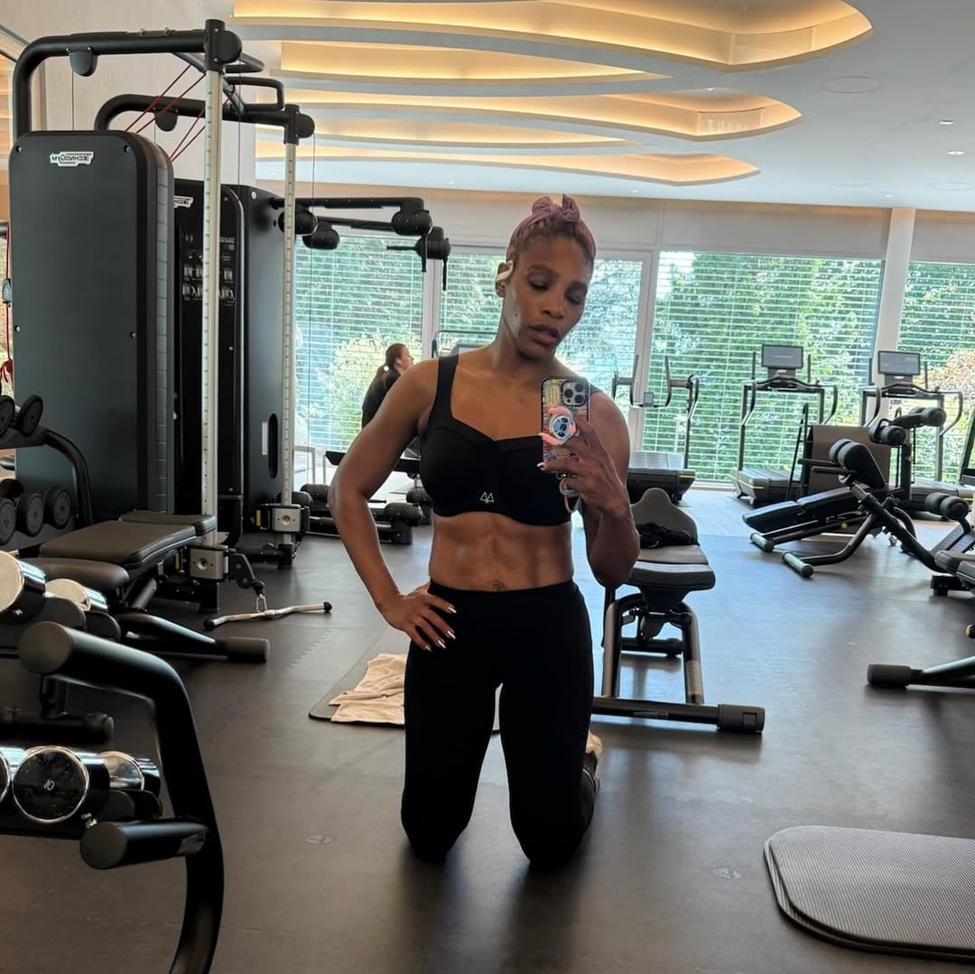 Serena Williams reorganizó su rutina tras el regreso a las canchas, en junio pasado. (@serenawilliams/Instagram)