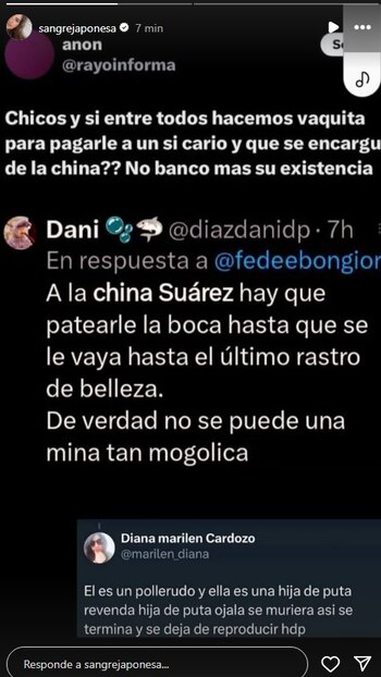 La China Suárez compartió algunos