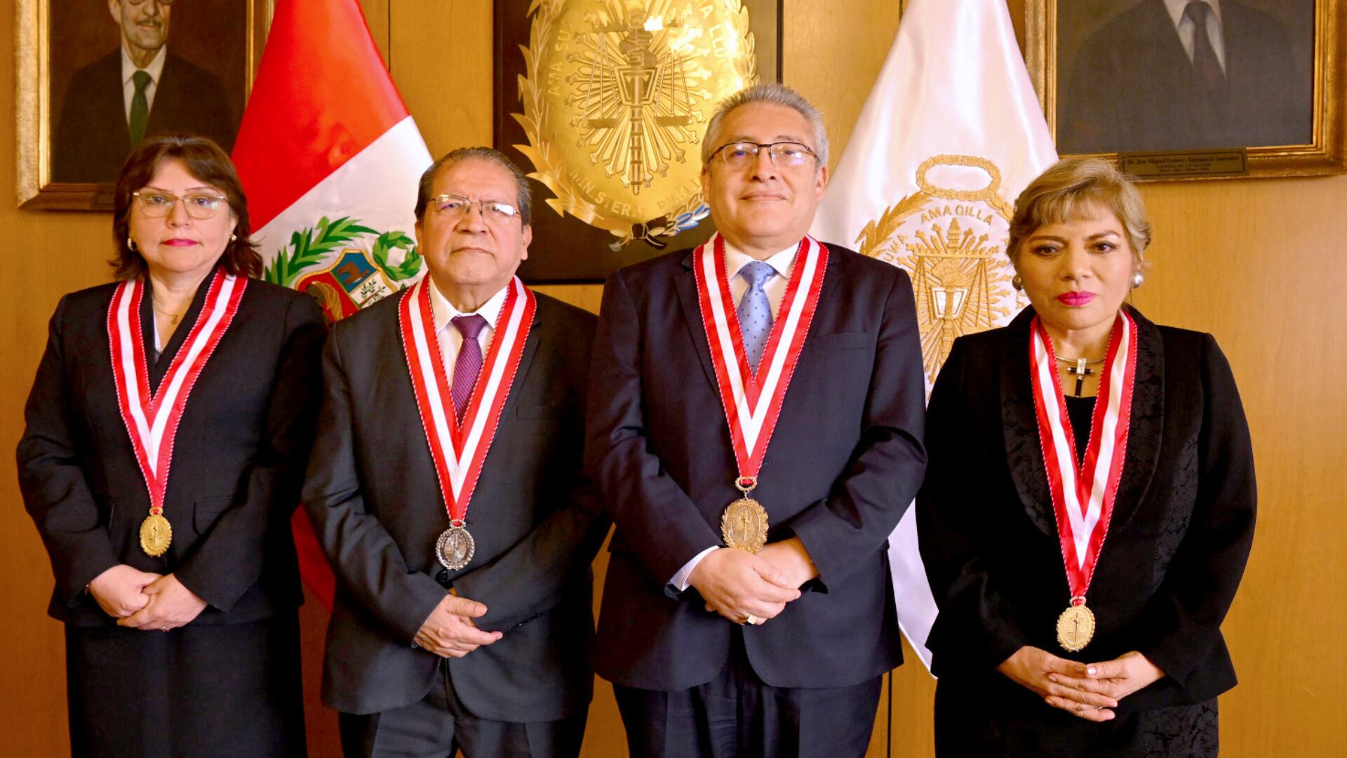 La actual Junta de Fiscales Supremos. En los próximos días se incorporará Tomás Gálvez.