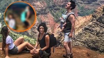 Aislinn Derbez y Mauricio Ochmann viajan juntos a Hawái tras ocho años y recrean tierna foto con su hija Kailani