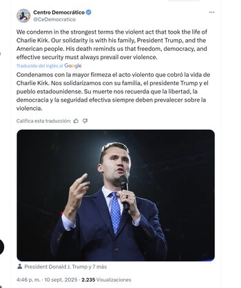 El Centro Democrático condenó el