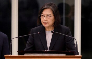 La presidente de Taiwán Tsai