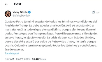 Igualmente, la candidata presidencial Vicky