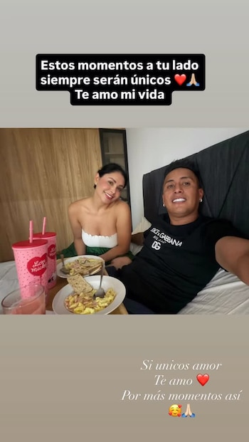 Christian Cueva y Pamela Franco