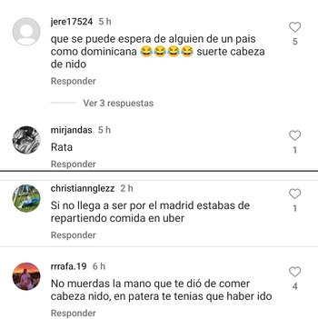 Algunos de los insultos que