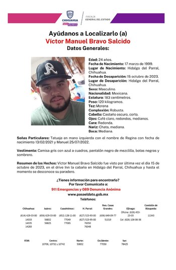 Ficha de búsqueda de Víctor