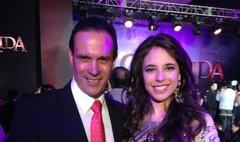 Arantza Ruiz y su padre Alejandro Ruiz