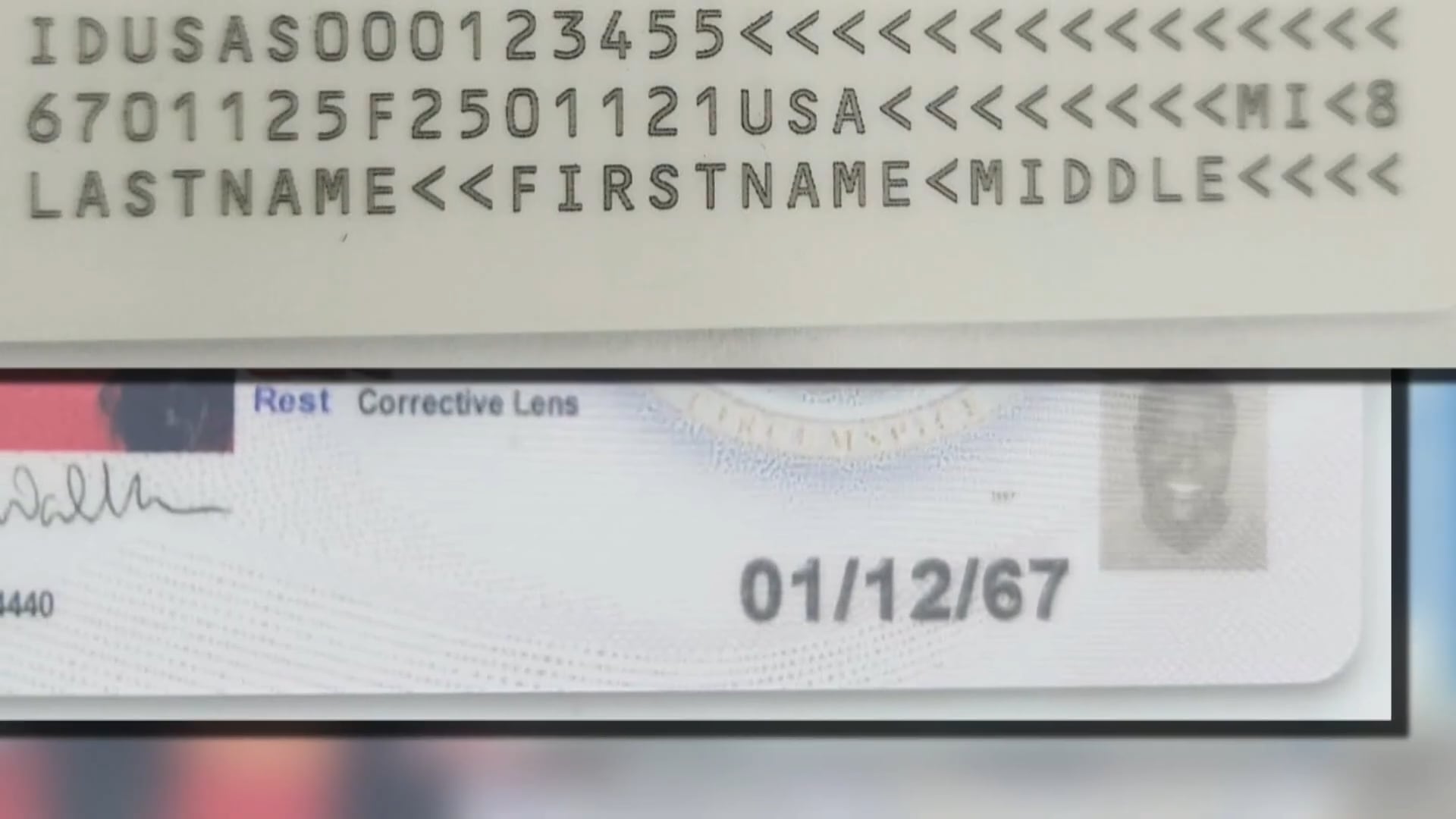 Un error de impresión atribuido a un proveedor hizo que cerca de 8.200 personas recibieran en Michigan licencias e identificaciones con el rostro de otra persona (Captura de video: ABC 13 ON YOUR SIDE).