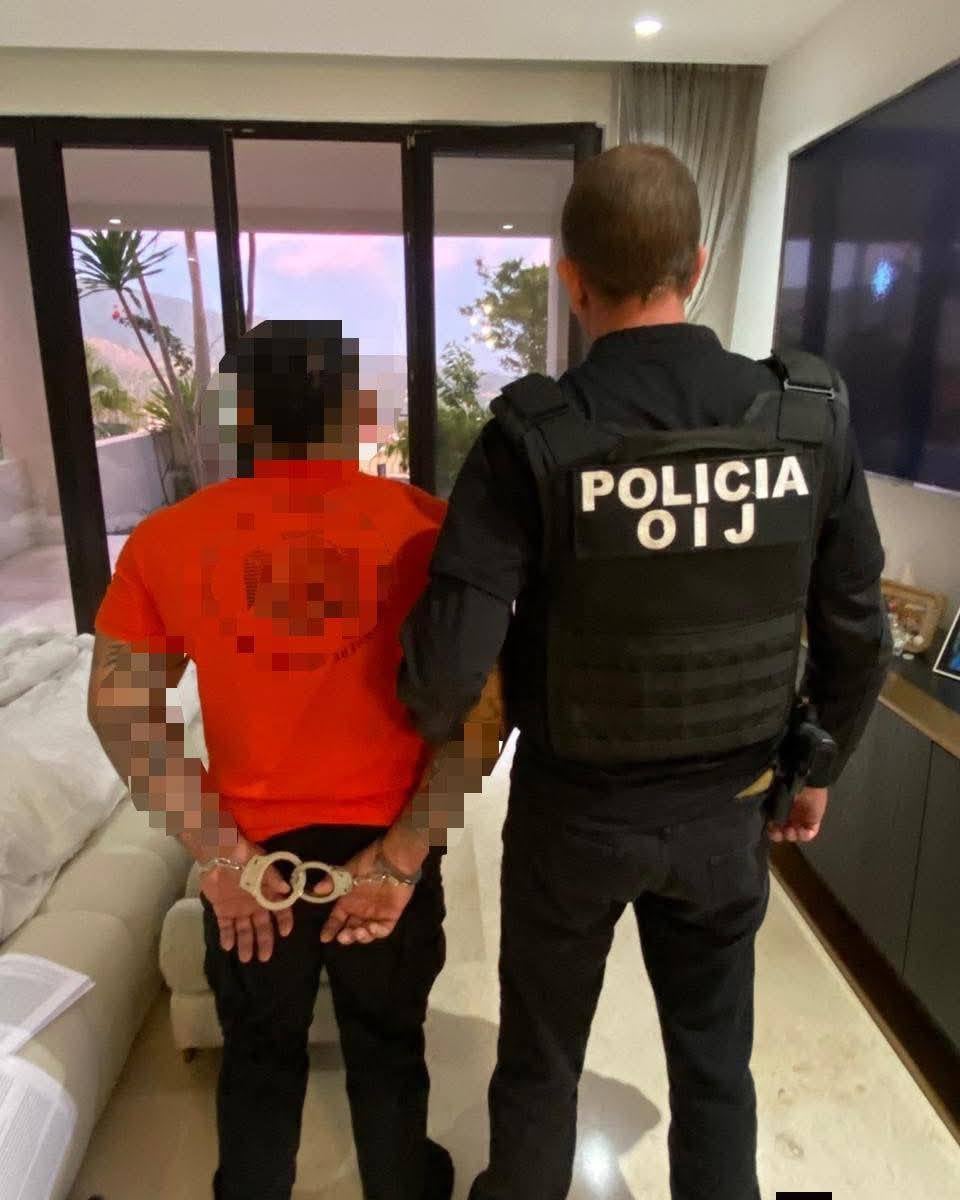 Francisco Javier Alfaro Flores, nicaragüense naturalizado costarricense, fue capturado por el OIJ como principal líder de esta red de narcolavado (Foto OIJ)