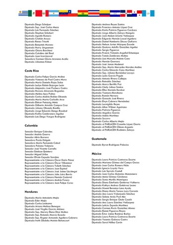 El comunicado de los parlamentarios