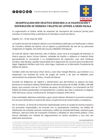 Fiscalía - crédito Fiscalía