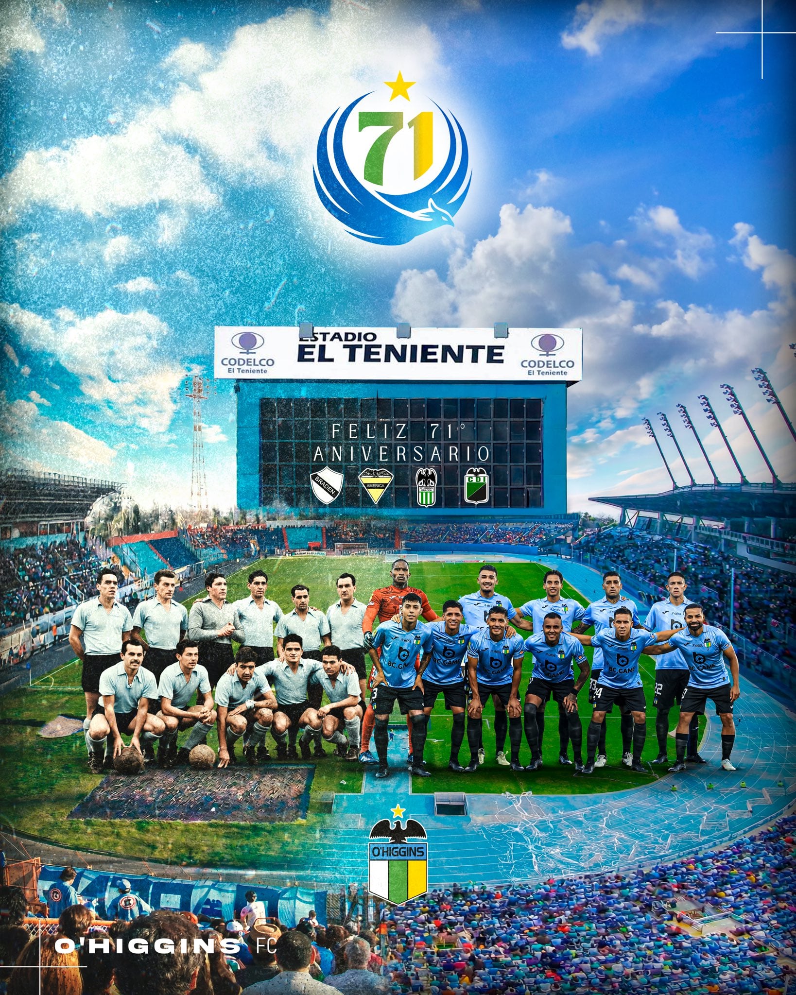 El rival de Millonarios se encuentra de cumpleaños el día de su debut en la fase de grupos de la Copa Sudamericana 2026-crédito @OHigginsoficial/X