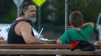 Russell Crowe dijo que, tras el divorcio, el foco principal de la familia fue que sus hijos se sintieran seguros (Matrix Picture/The Grosby Group)