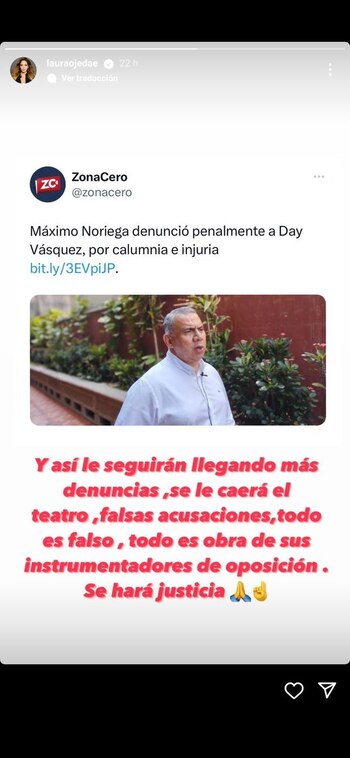 Storie de Laura Ojeda sobre