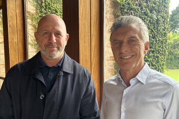 Waldo Wolff junto a Mauricio