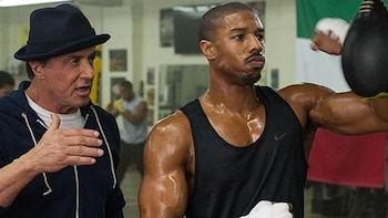 Michael B. Jordan y Stallone en Creed