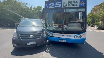 Chocó otro colectivo en Parque