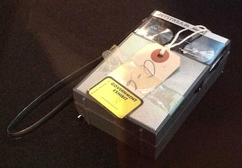 Una radio de transistores usado