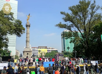 La avenida Insurgentes registra carga vial entre Eje 1 Norte y avenida Álvaro Obregón (x@OVIALCDMX)