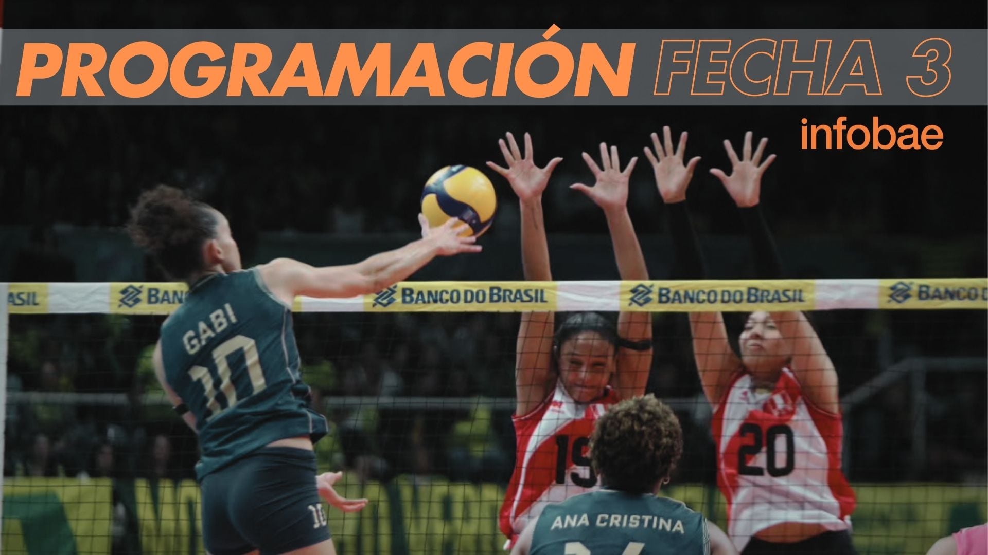 Programación de la fecha 3 del Campeonato Sudamericano de vóley 2026