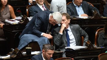 Diego Santilli se tapa la