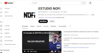 Edutubers. Canal NOFi