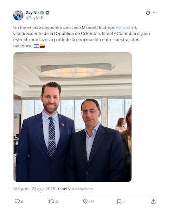 Cónsul de Israel en Colombia se reunió con José Manuel Restrepo