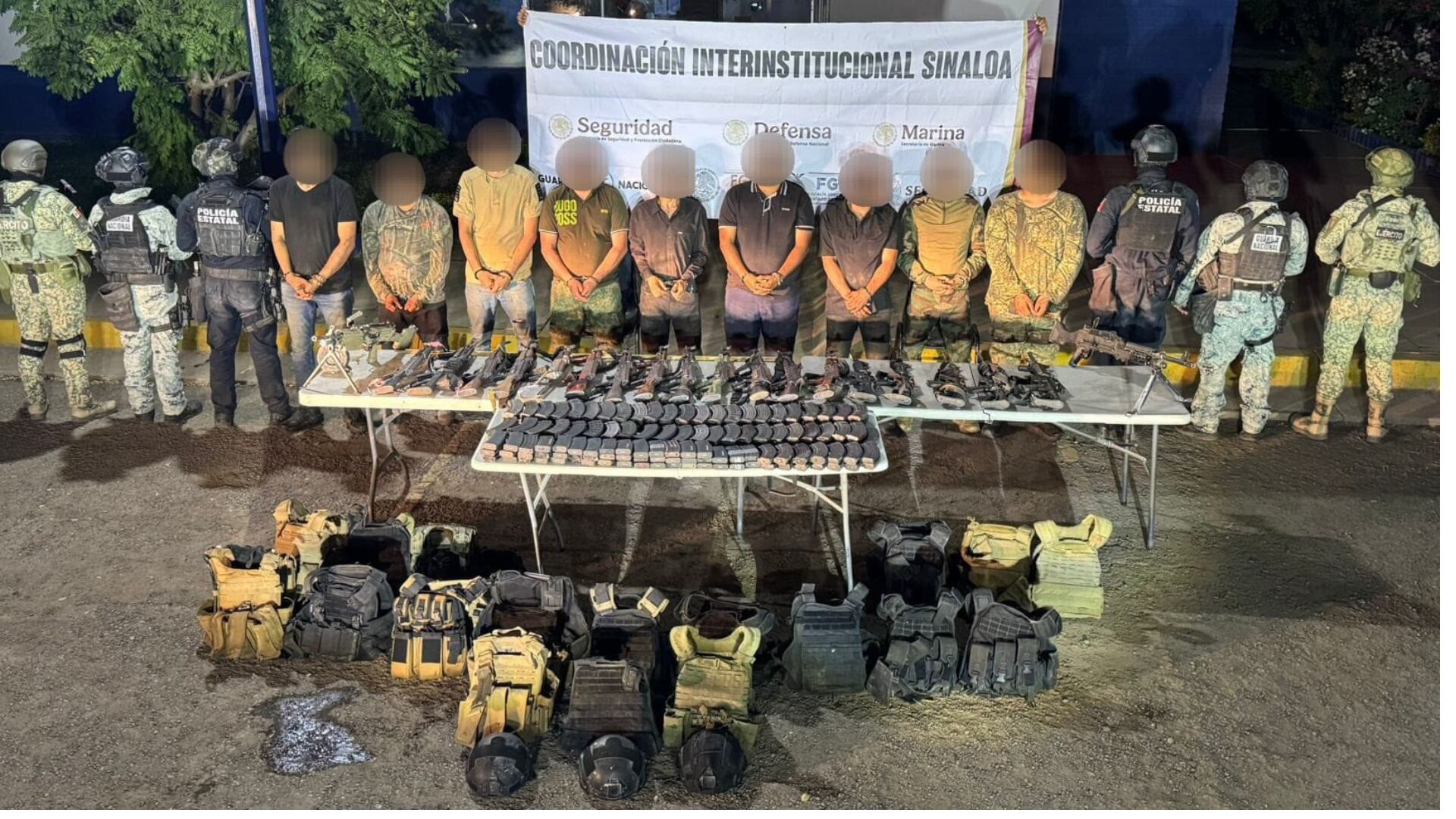 Los hechos ocurrieron luego de que los elementos de seguridad recibieran una llamada de emergencia (@sspsinaloa1)