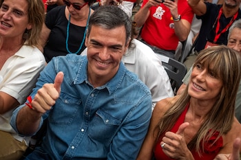 Pedro Sánchez durante un acto
