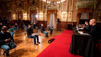 Horacio Rodríguez Larreta y Axel