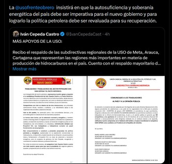 La USO aclaró que solo