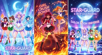 Gemini - Las Guerreras K-pop - Sailor Moon - IA - tecnología - 15 de septiembre