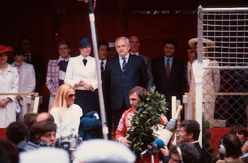 Carlos Reutemann en el podio