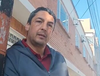 El conductor, identificado como Fabián,