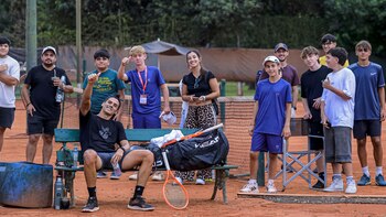 Federico Coria entrenamiento Challenger de Córdoba