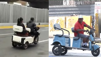 Sin licencia y contra el tráfico: el peligro de los scooters y motos eléctricas que transportan pasajeros en Lima