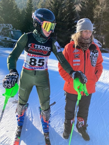 Madre e hijo hacen historia