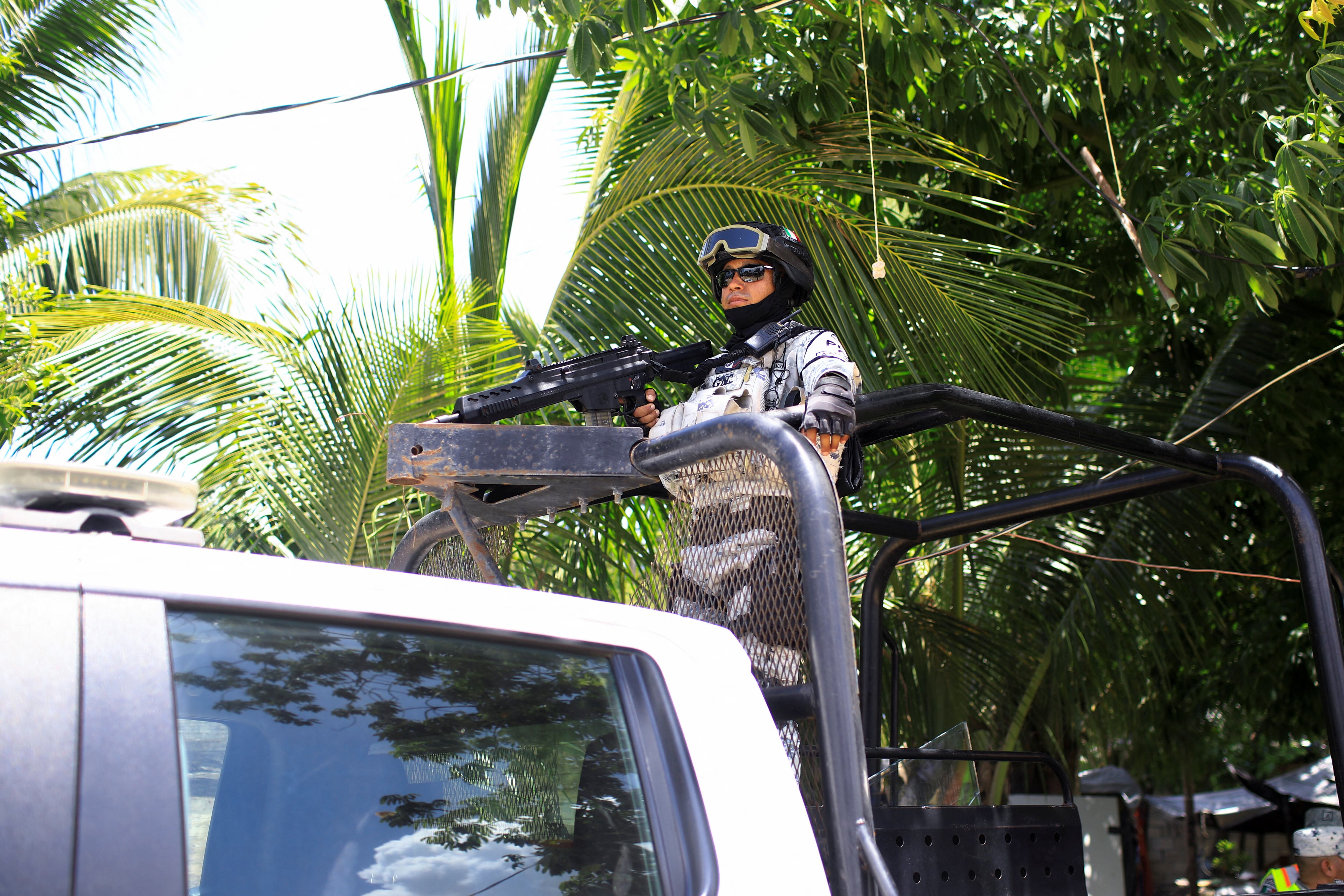 la presencia militar en el turismo generó efectos adversos en destinos como Tulum, donde la DEFENSA tomó el control del Parque Nacional del Jaguar en diciembre de 2024. REUTERS/Raquel Cunha