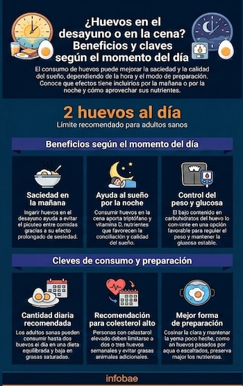 Consejos a la hora de comer huevos. (Infobae)