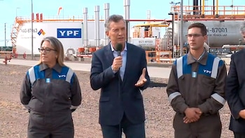 Mauricio Macri en Vaca Muerta