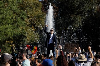 Festejos en Manhattan, Nueva York.