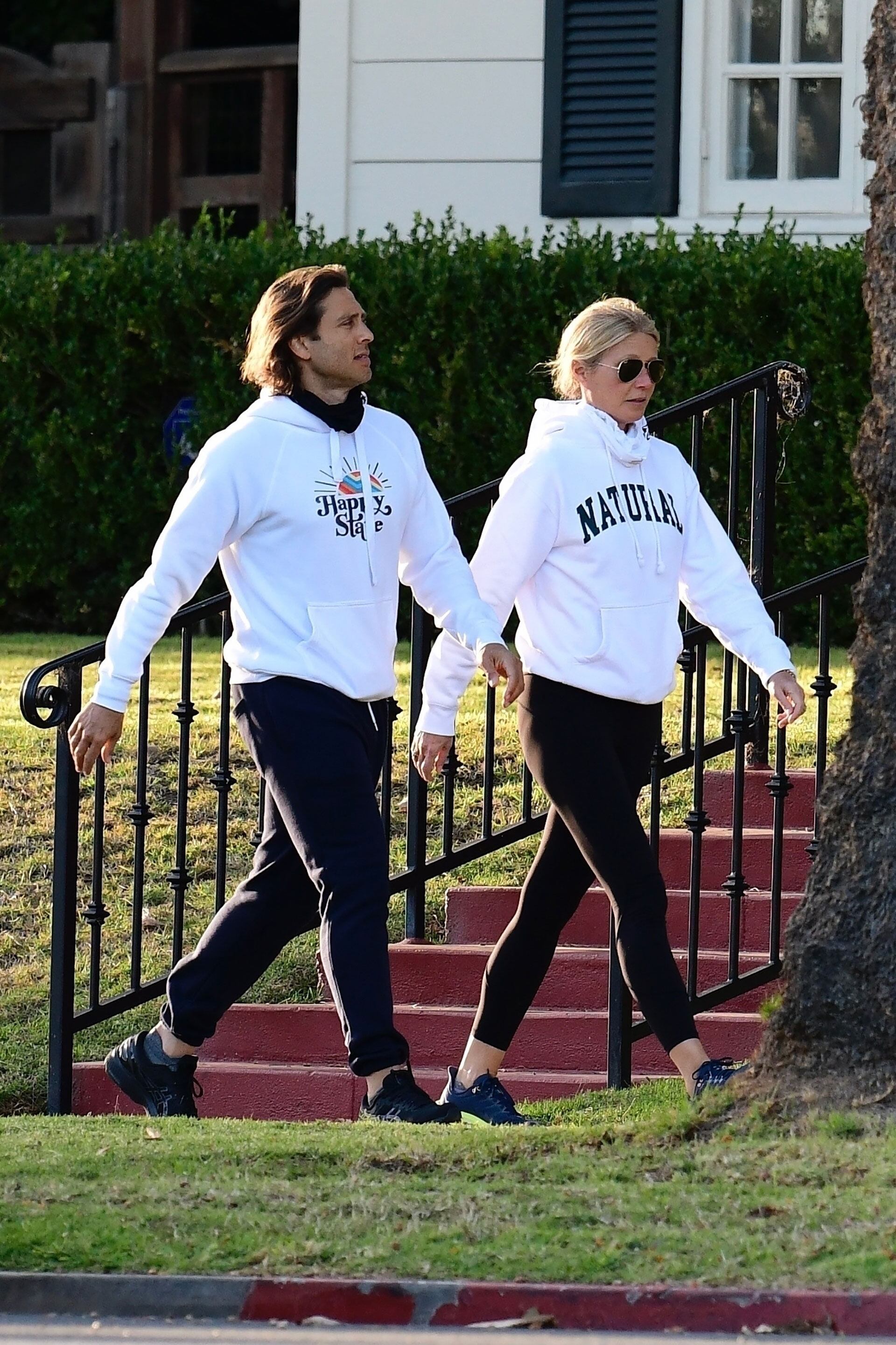 Gwyneth Paltrow y su marido Brad Falchuk.
