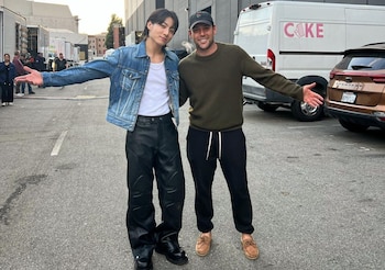 Scooter Braun y JungKook de BTS