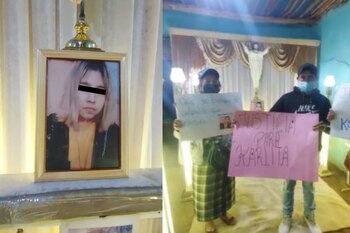 La joven fue vista por